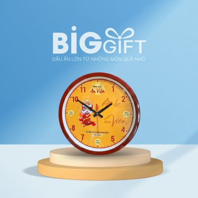 Đồng hồ treo tường in logo BiGGift – Quà tặng khách hàng