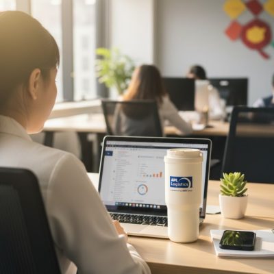 Ly Giữ Nhiệt In Logo APL Logistics 900ml – Quà Tặng Cao Cấp