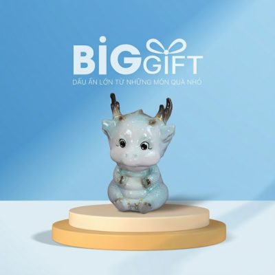 Heo đất quà tặng in logo rồng con 30cm HĐ08 - Ảnh đại diện