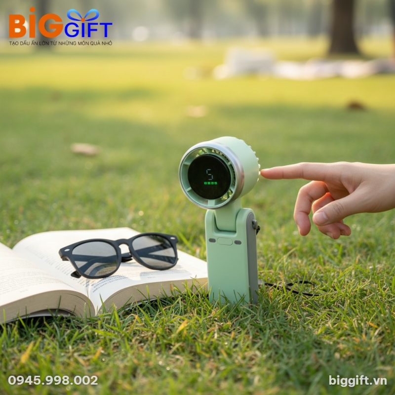 quat-dien-mini-qua-tang-in-logo-3600mah-gap-gon-man-hinh-led-q02