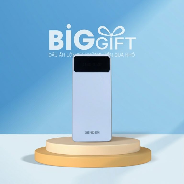 Sạc dự phòng quà tặng in logo SENDEM P700 10000mAh SDP04