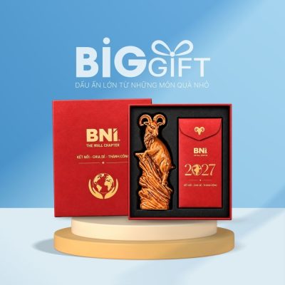 Giftset quà tặng “Dương Khởi Tài Lộc” tượng Dê linh vật và bao lì xì BGS-21