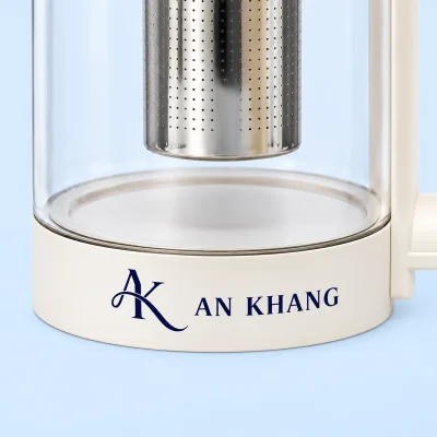 Ấm pha trà đa năng Elmich KEE9146 1,6 lít màu trắng – demo logo trên vùng vỏ trắng trống