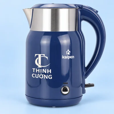 Ấm siêu tốc Kalpen KK68 1,8 lít xanh đậm – chọn vùng logo tách khỏi nút điều khiển