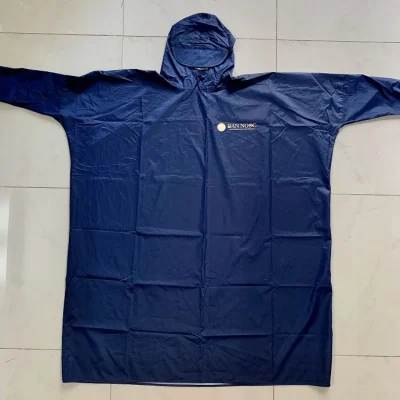 Áo mưa bít vải dù tổ ong màu navy – xem ảnh thật và chốt cỡ mặc