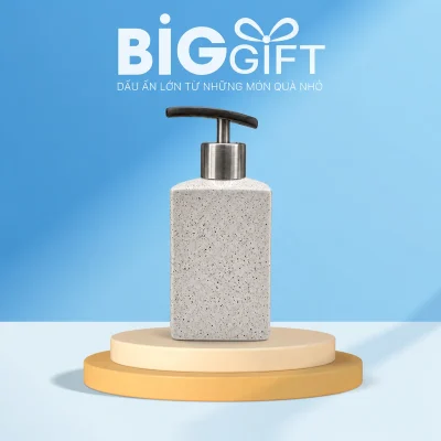 Bình gốm có vòi inox dáng vuông 500 ml, men chấm – bình vuông 500 ml cho góc chăm sóc hằng ngày