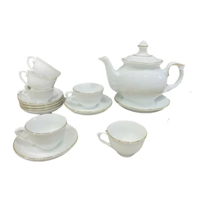 Ảnh nguồn bộ đài cát 02 với nhóm chén xếp nghiêng và đĩa kê