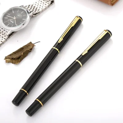 Bút ký kim loại BKV 002 đen phối vàng – nhìn đúng màu và kiểu thân bkv 002