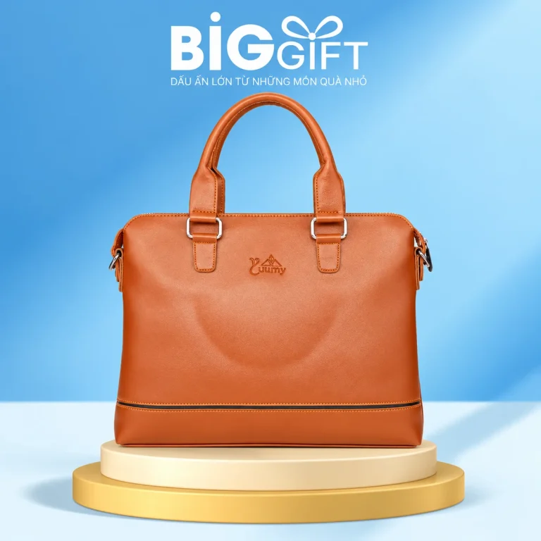 Cặp Yuumy CAYUUMY10 màu bò 36,5 × 5 × 30 cm