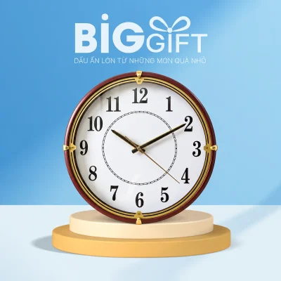 Đồng hồ treo tường Kashi K48 viền nâu 32 cm – kashi k48 cho bức tường tại phòng làm việc