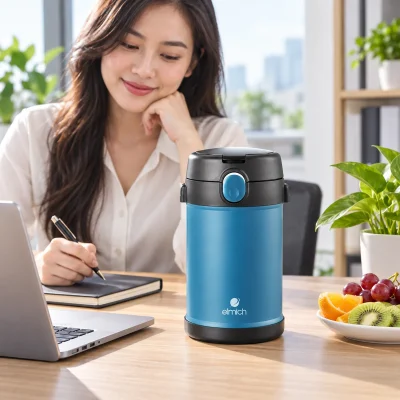 Hộp cơm Elmich EL8303 2 lít màu xanh – chuẩn bị cho giờ nghỉ tại văn phòng