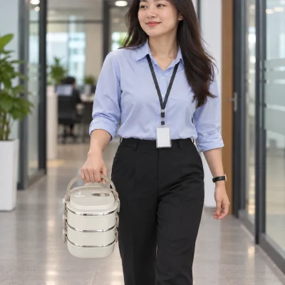 Cảnh mang hộp AR11 đã đóng ba tầng bằng quai