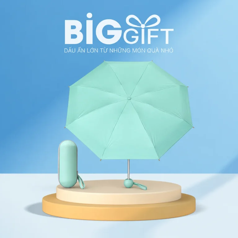 &Ocirc; d&ugrave; gấp 5 8 nan 5F006HXTS m&agrave;u xanh mint