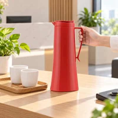 Phích giữ nhiệt Rạng Đông 1040 N1.E 1 lít đỏ – bố trí tại góc làm việc hoặc tiếp khách