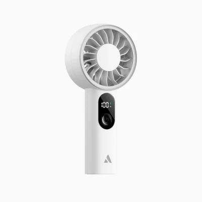 Quạt cầm tay AECOOLY Halo03 PE01 2.000 mAh màu trắng – xem đúng màu và kiểu thân của aecooly halo03 pe01