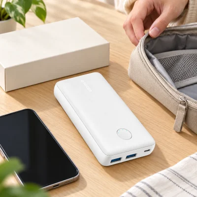 Sạc dự phòng Anker A1223 màu trắng – chuẩn bị món quà dễ mang theo